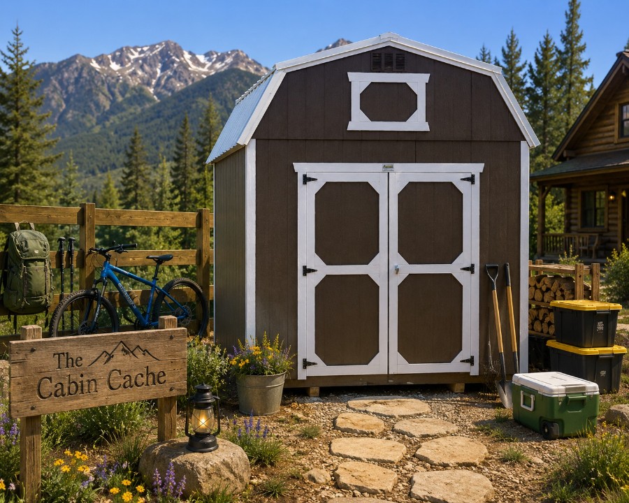 'The Cabin Cache' 10x12 Lofted Barn Shed